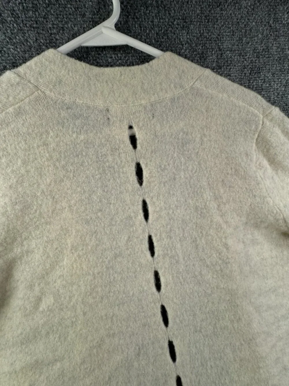 Banana Republic Wool Alpaca Blend Sweater Women’s Small Ivory Open Cardigan